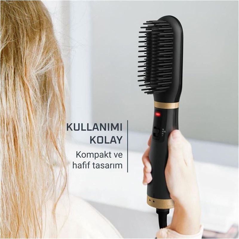 Rowenta PowerStraight 2 in 1 Kurutma ve Düzleştirme 3 Kadelemeli Islak ve Kuru Saç Düzleştirici