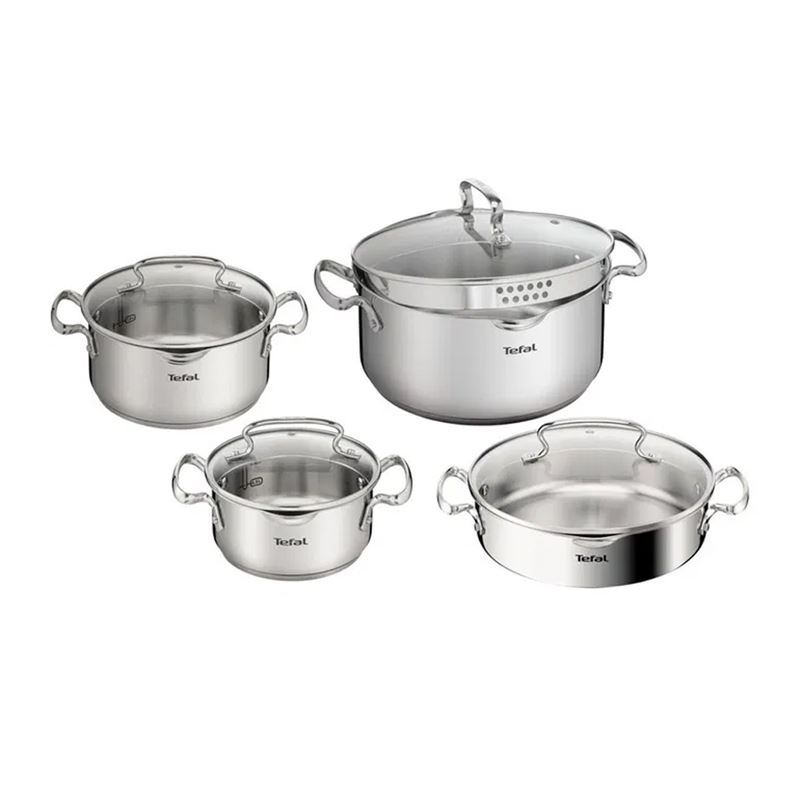 Tefal Duetto 8 Parça Çelik Tencere Seti