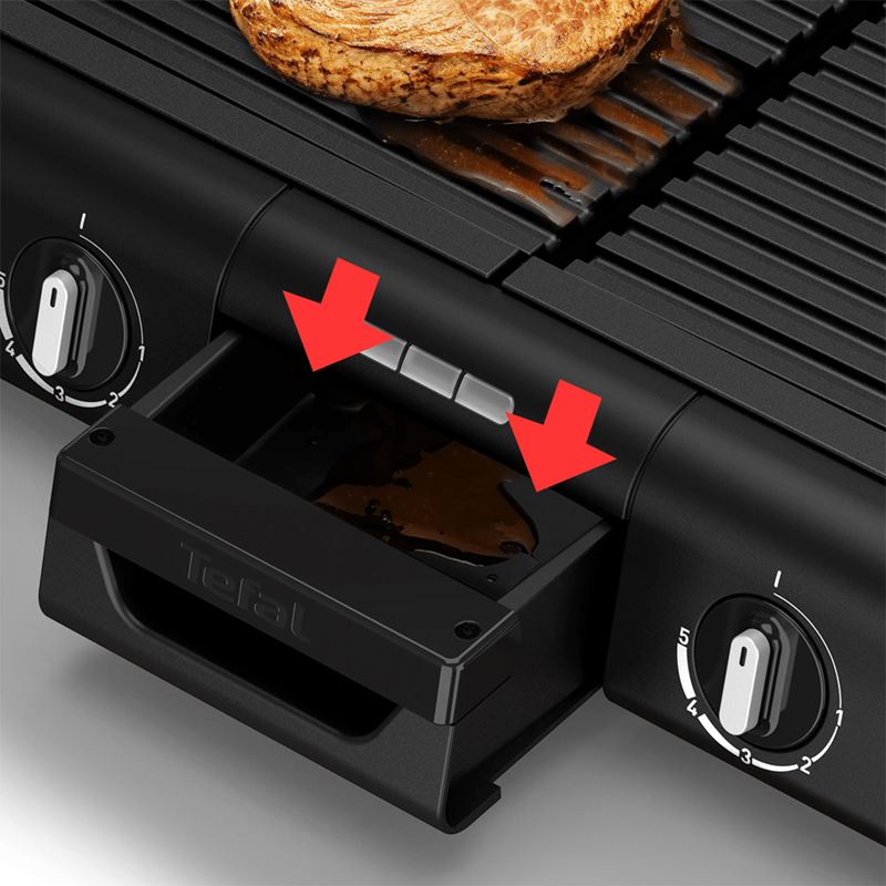 Tefal Family Grill 2400 Watt Termostatlı 2 Pişirme Yüzeyli İç/Dış Mekân Izgarası