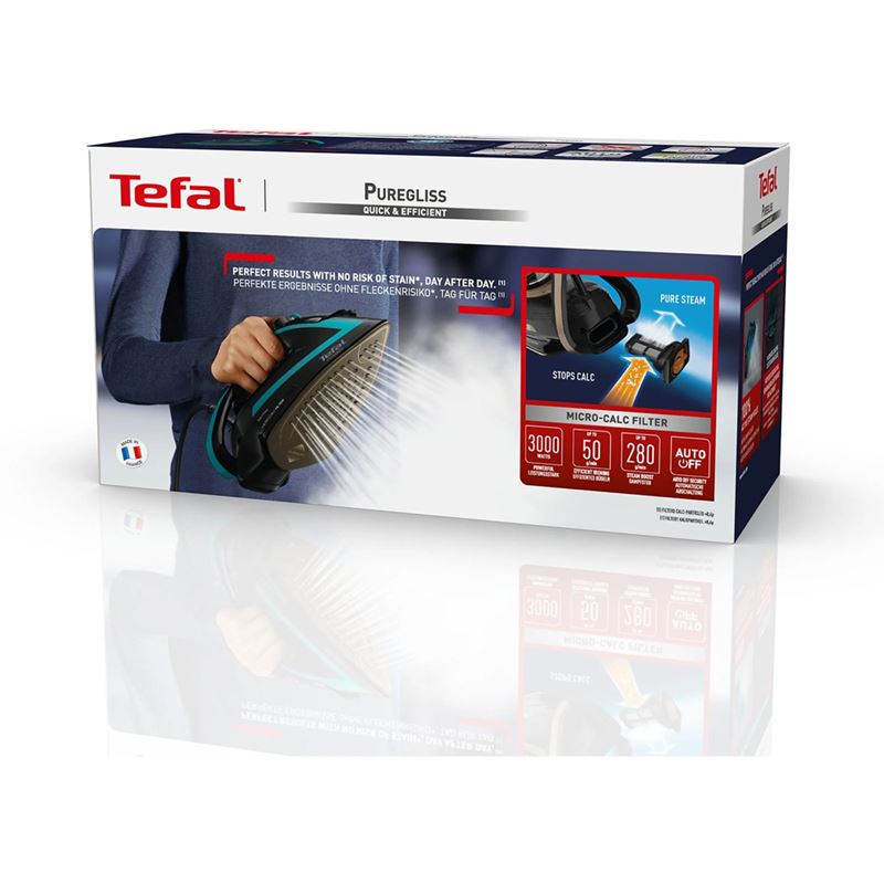 Tefal FV8066 Puregliss 3000 W Siyah Buharlı Ütü