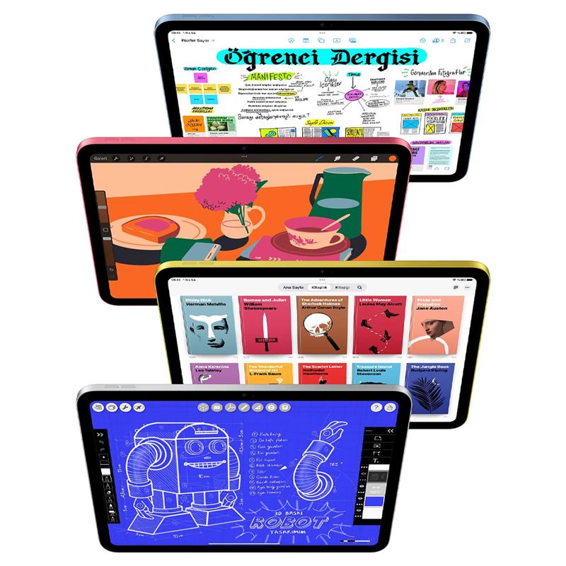 Apple iPad 11. Nesil Wi-Fi 128 GB 11" MD4A4TU/A Mavi Tablet