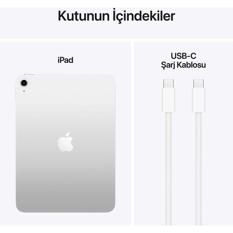 Apple iPad 11. Nesil Wi-Fi 128 GB 11" MD3Y4TU/A Gümüş Tablet