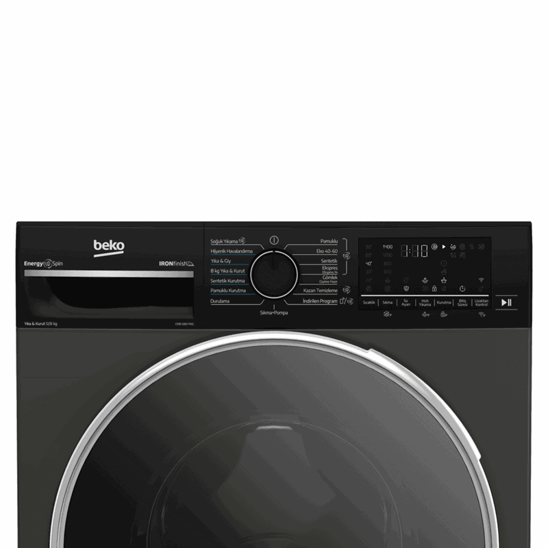Beko CMB 1280 YKIG 1400 Devir 8 kg / 12 kg Kurutmalı Çamaşır Makinesi