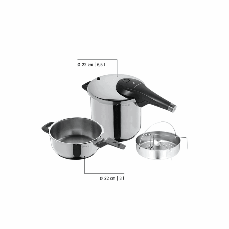 WMF Perfect Premium 6.5 L + 3 L Düdüklü Tencere