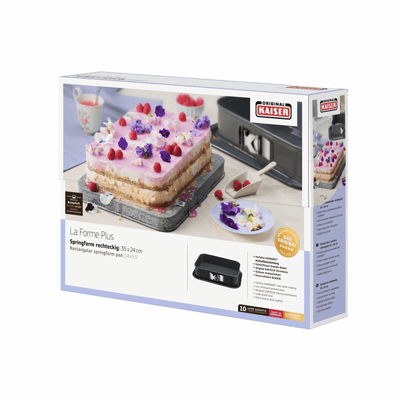 Kaiser La Forme Plus Dikdörtgen Kelepçeli Kek Kalıbı 35x24 cm