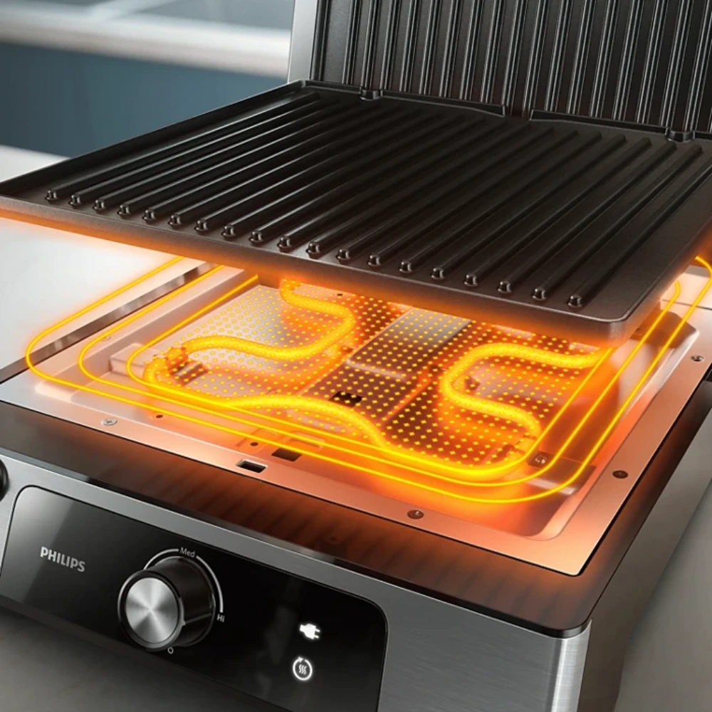 Philips HD6301/90 5000 Serisi 2200W Izgara ve Tost Makinesi Inox