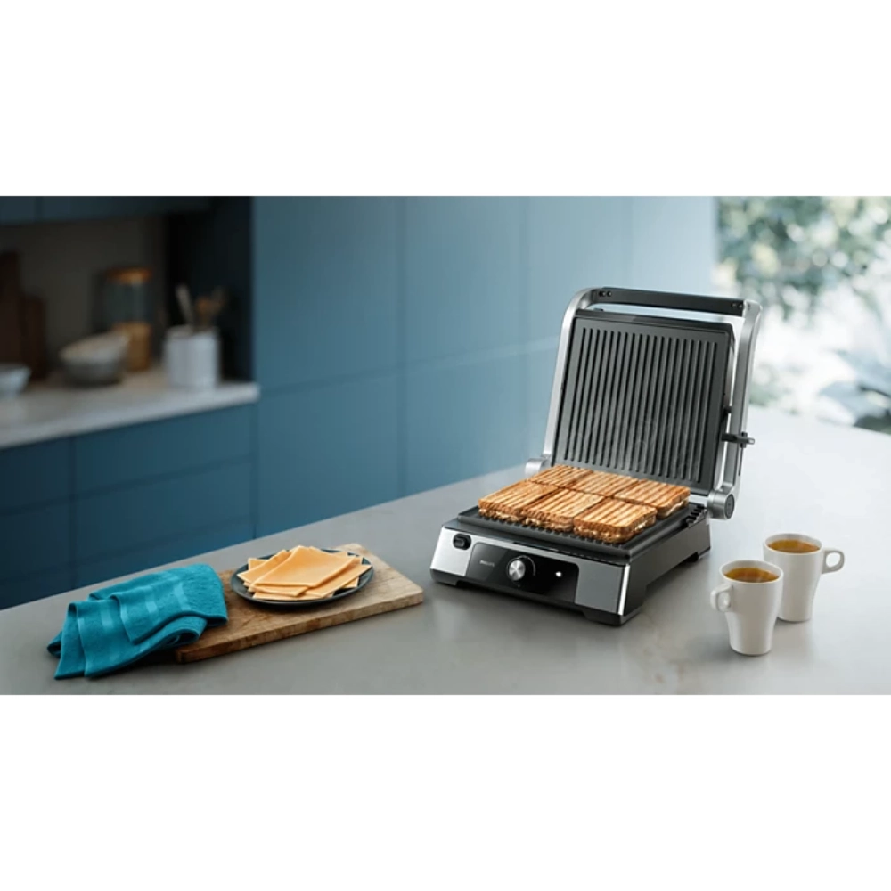 Philips HD6301/90 5000 Serisi 2200W Izgara ve Tost Makinesi Inox