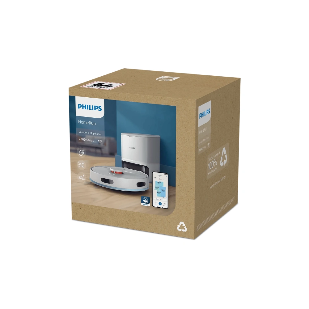 Philips 2000 Serisi XU2100/15 Çöp İstasyonlu Akıllı Robot Süpürge Islak Kuru Temizleme