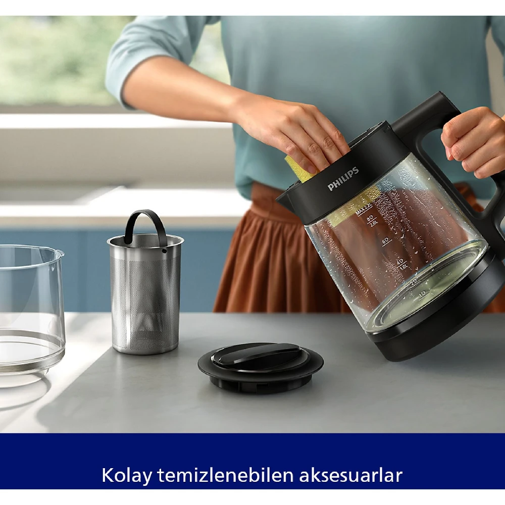 Philips 5000 Serisi HD7360/00 1900 W Cam Çay Makinesi
