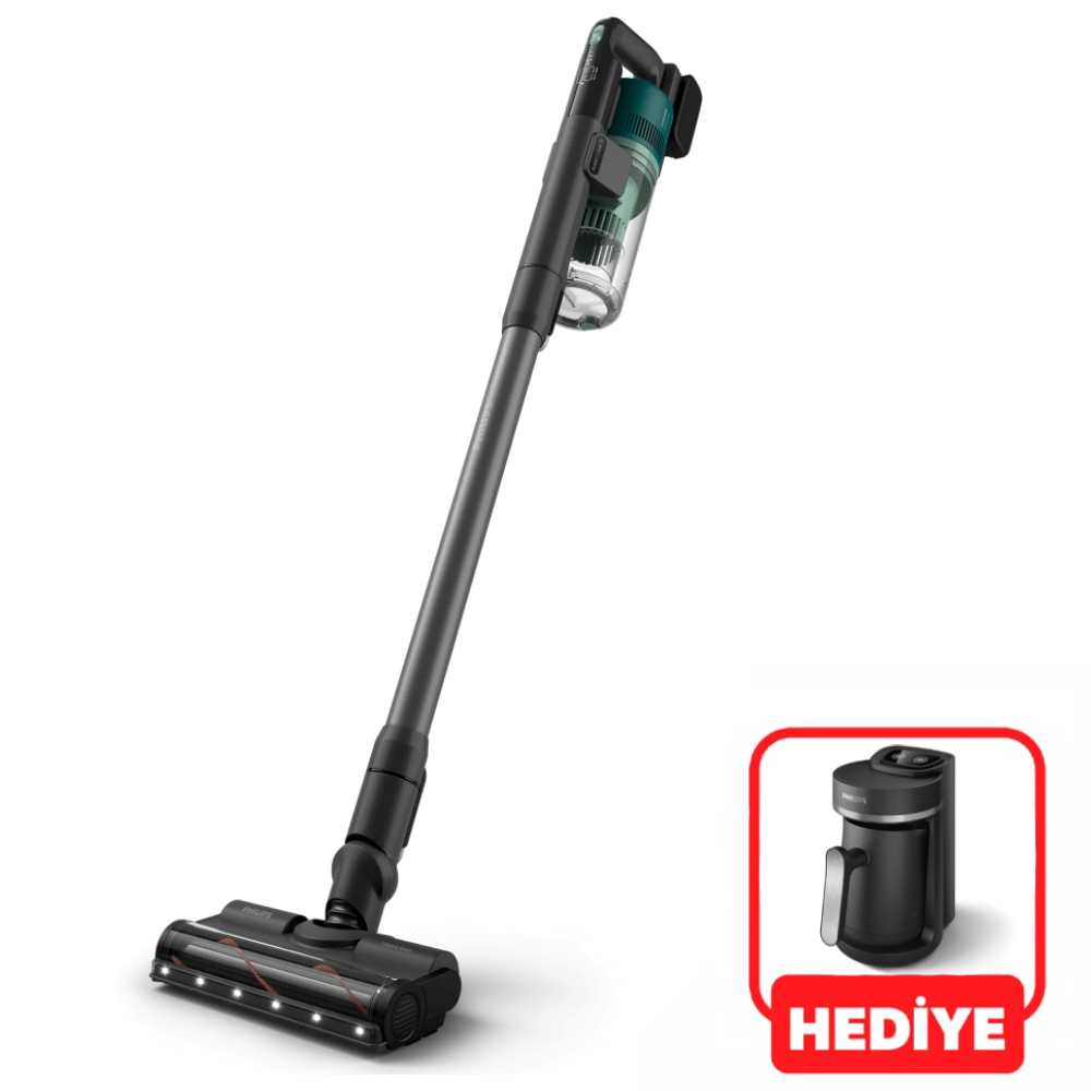 Philips XC6456/10 Kablosuz Şarjlı Dikey Süpürge HDA150/61 Türk Kahve Makinesi Hediyeli