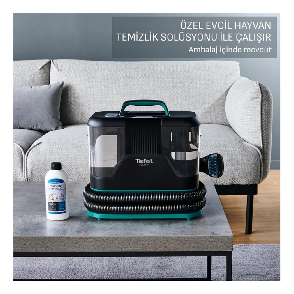 Tefal Clean It Portatif IZ5020 750 W Koltuk ve Halı Yıkama Makinesi Yeşil