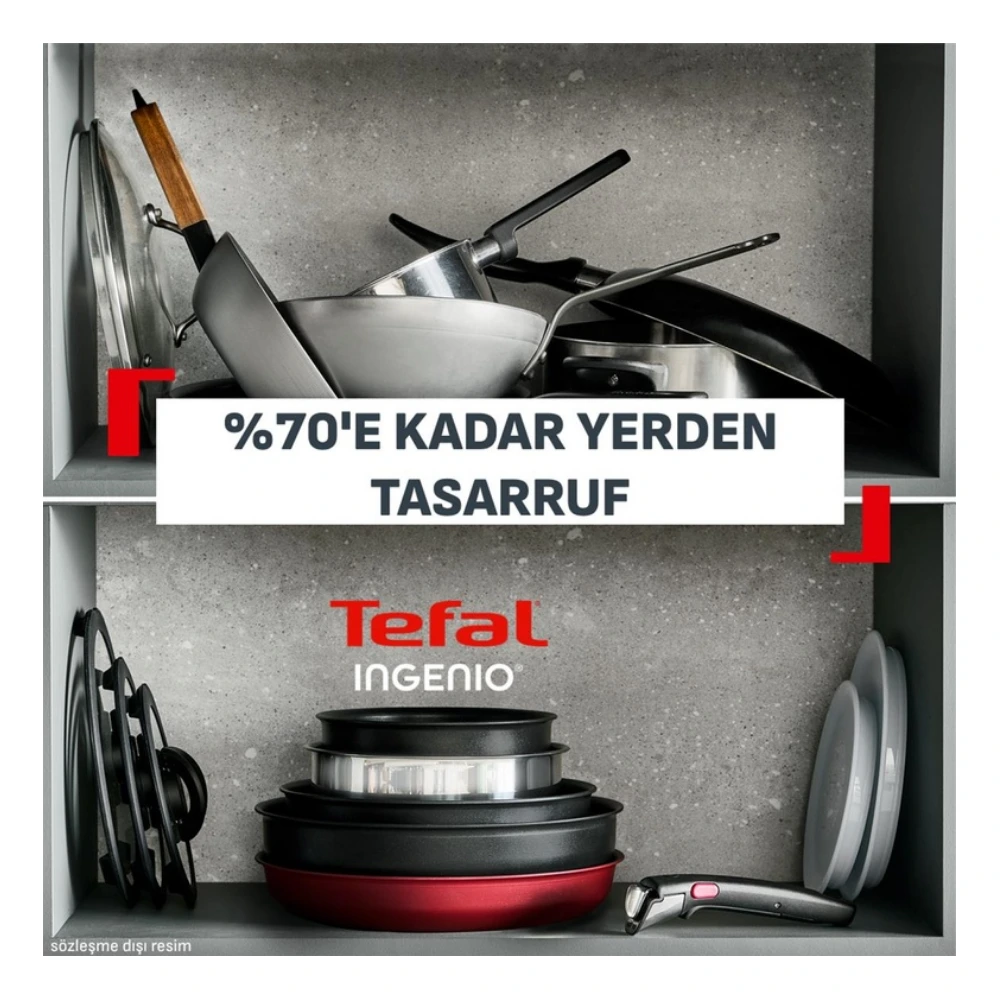 Tefal Ingenio Excellence Fusion Core 9X 14 Parça Büyük Tava ve Tencere Seti