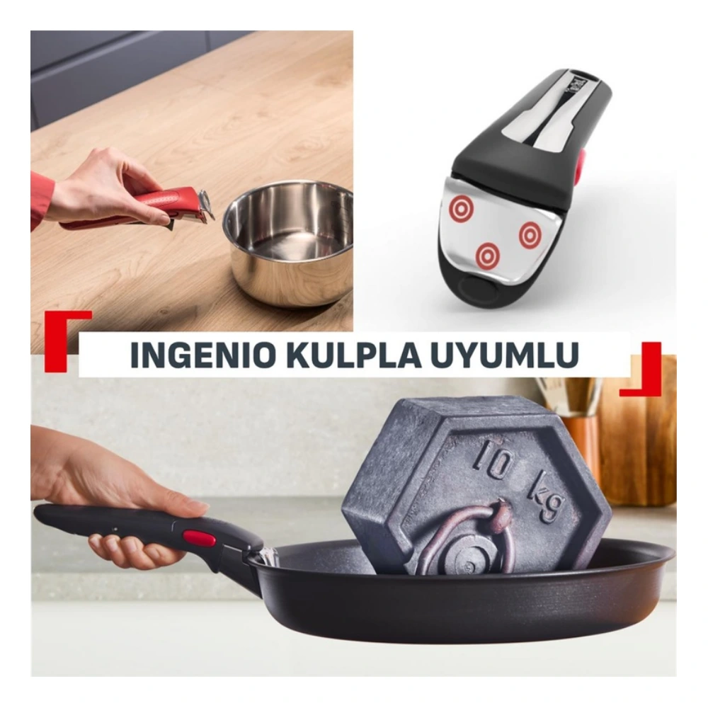 Tefal Ingenio Excellence Fusion Core 9X 14 Parça Büyük Tava ve Tencere Seti