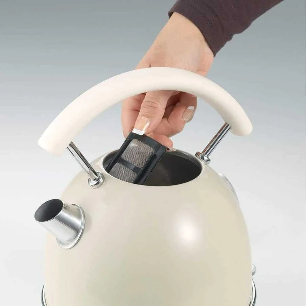 Ariete Vintage Kahvaltı İkilisi - 2 Bej (0155/13 Ekmek Kızartma Makinesi + 2877/03 Kettle)