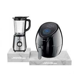 Kenwood Sağlıklı Mutfak Seti - 1 (Blender BLM45.720SS + Airfryer HFP30.000)