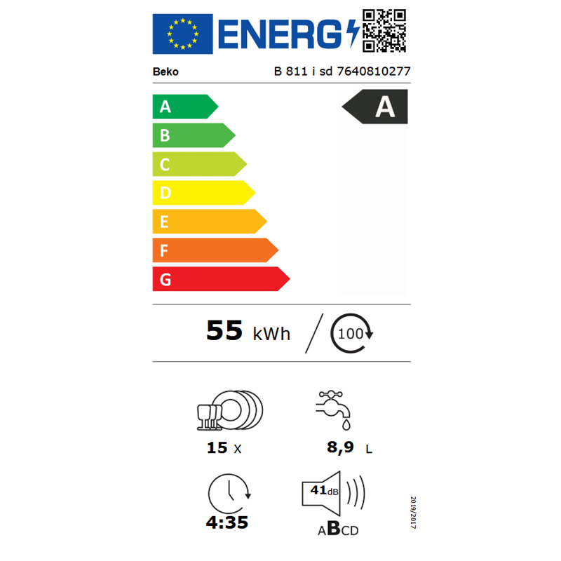 Beko B 811 I SD Yapay Zekalı Premium Serisi Solo Bulaşık Makinesi