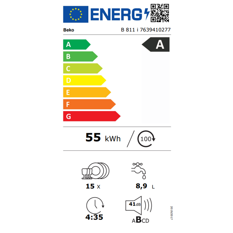 Beko B 811 I Yapay Zekalı Premium Serisi Solo Bulaşık Makinesi