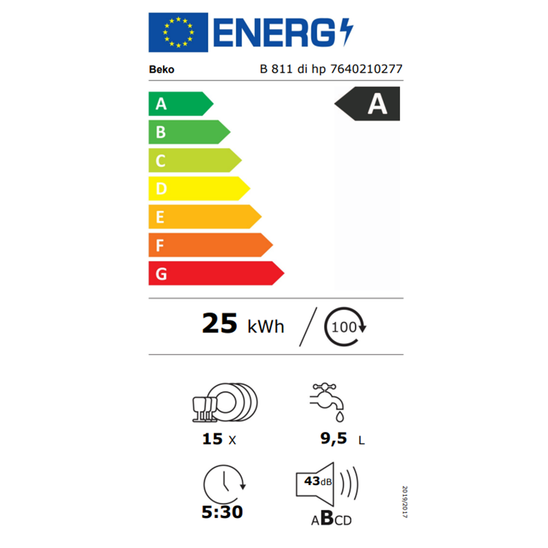 Beko B 811 DI HP Yapay Zekalı Premium Serisi Solo Bulaşık Makinesi