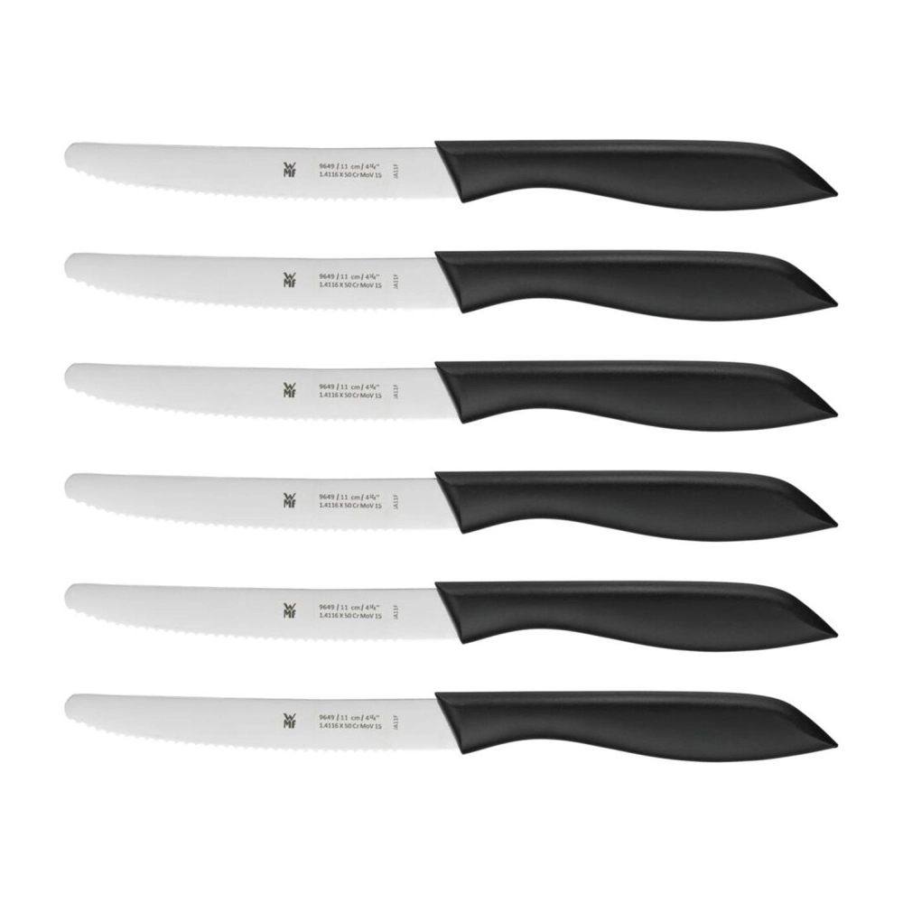 WMF Tırtıklı Soyma Bıçağı Siyah 6'lı 3201007488