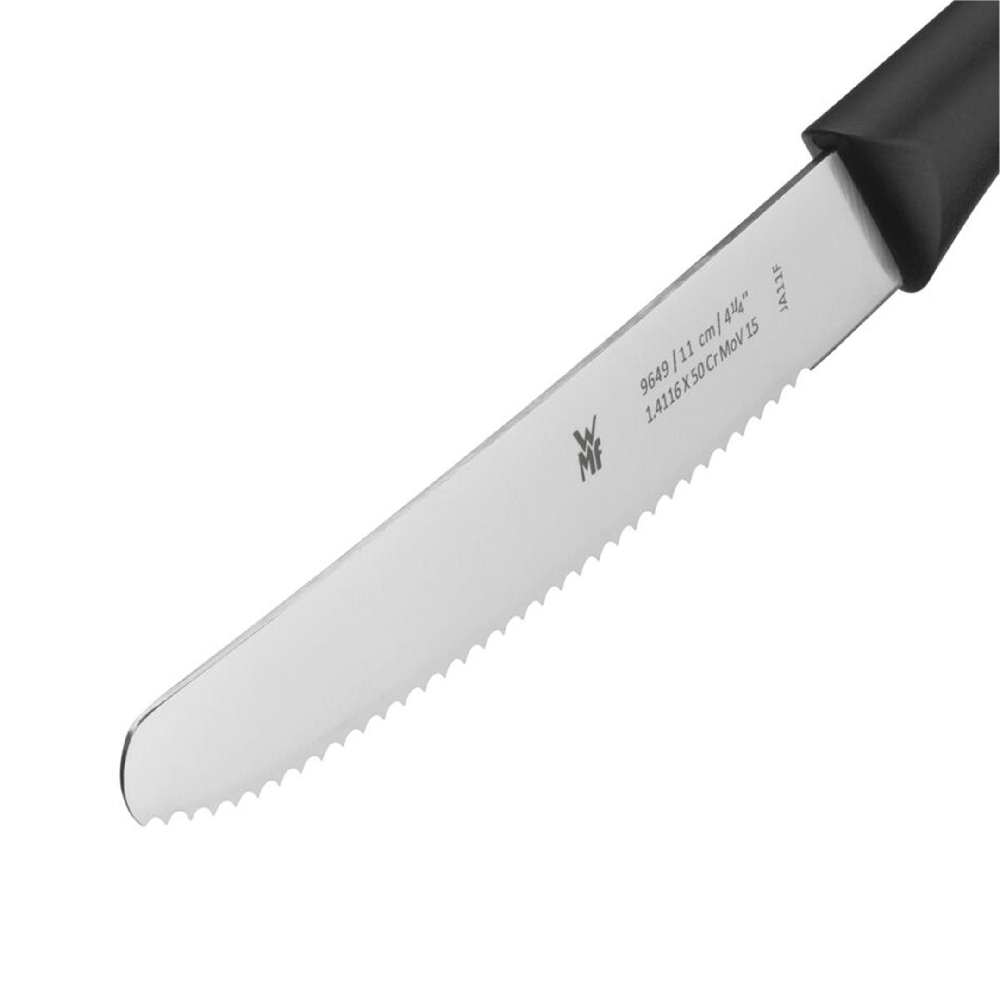 WMF Tırtıklı Soyma Bıçağı Siyah 6'lı 3201007488