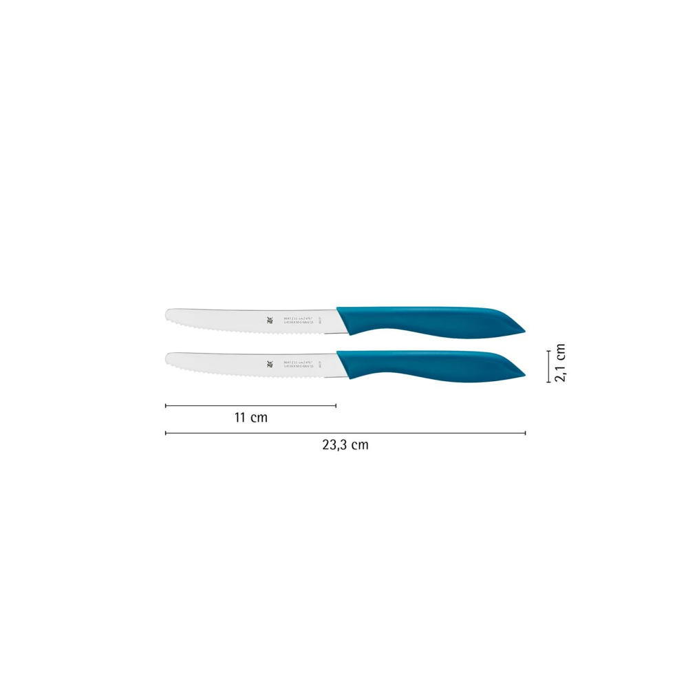 WMF Tırtıklı Soyma Bıçağı Mavi 2'li 3201000185