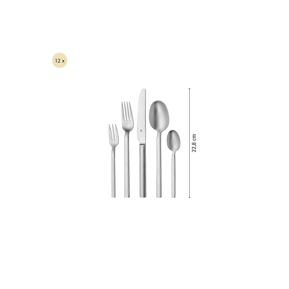 WMF Alteo 60 Parça 12 Kişilik Çatal Kaşık Bıçak Takımı Mat 3201112501