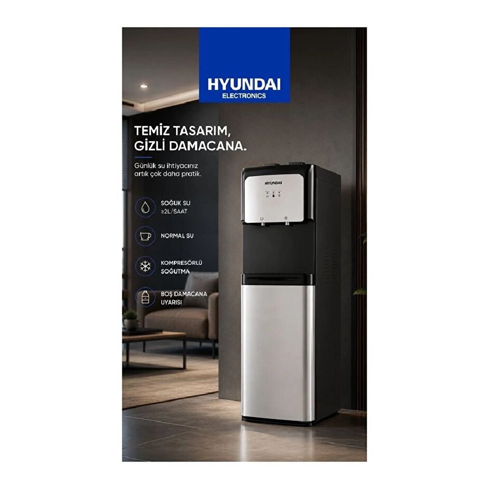 Hyundai HYN-910GD Gizli Damacanalı Su Sebili