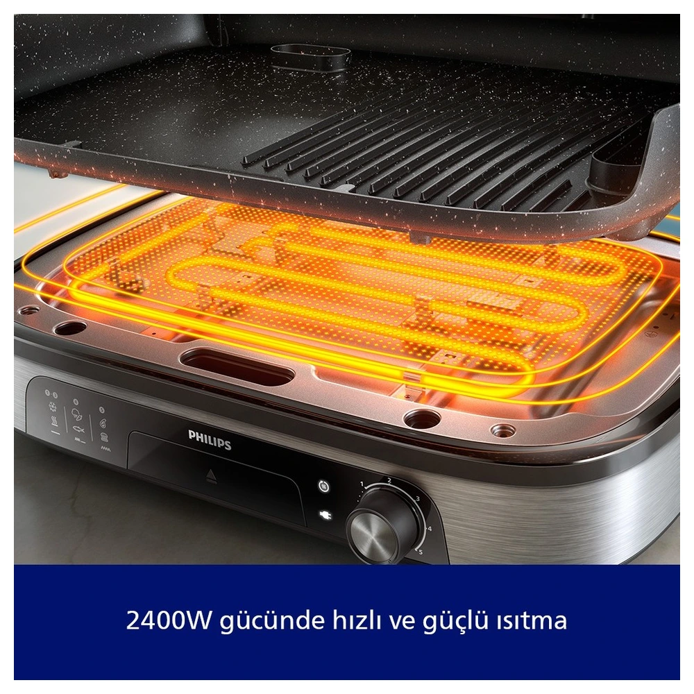 Philips 5000 Serisi HD6212/90 2400 W Izgara