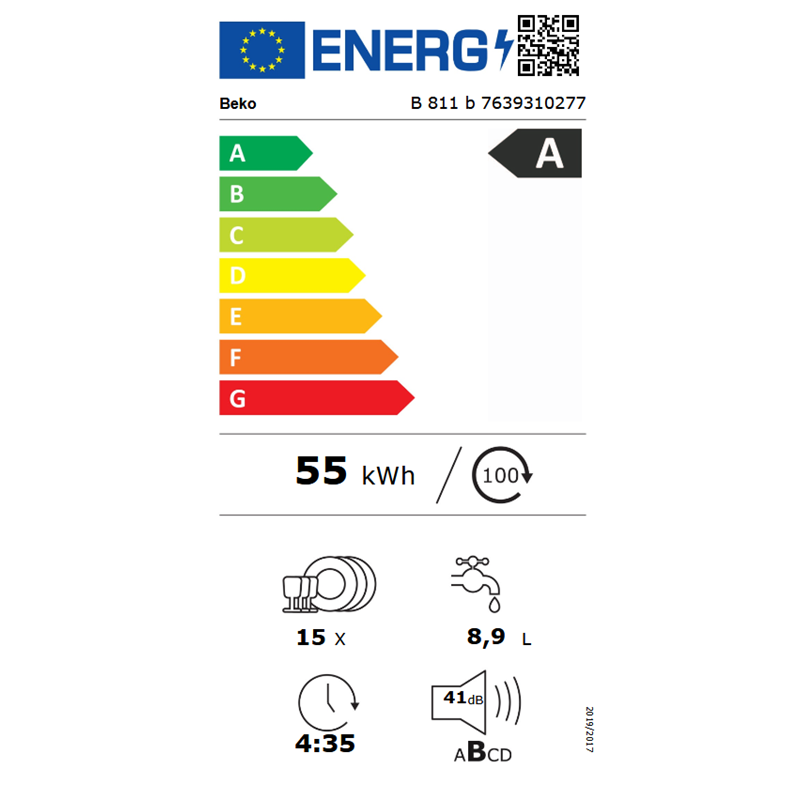 Beko B 811 B Yapay Zekalı Premium Serisi Solo Bulaşık Makinesi