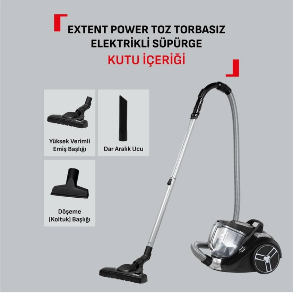 Tefal TW4835 Extent Power Toz Torbasız Elektrikli Süpürge