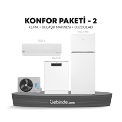 Beko Konfor Paketi - 2 (Klima 31225 A + Bulaşık Mak. B 600 B + Buzdolabı 970471 MB)
