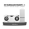 Beko Ev Kurulum Paketi - 1 (KMX 1002 Kurutma Makinesi + B 710 B Bulaşık Makinesi + CM 10121 Çamaşır Makinesi + 670475 MB Buzdolabı)