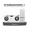 Beko Ev Kurulum Paketi - 1 (KMX 1002 Kurutma Makinesi + B 710 B Bulaşık Makinesi + CM 10121 Çamaşır Makinesi + 670475 MB Buzdolabı)
