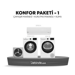 Beko Konfor Paketi - 1 (30925 A Klima + CMXD 9120 Çamaşır Makinesi + KMX 92 Kurutma Makinesi)