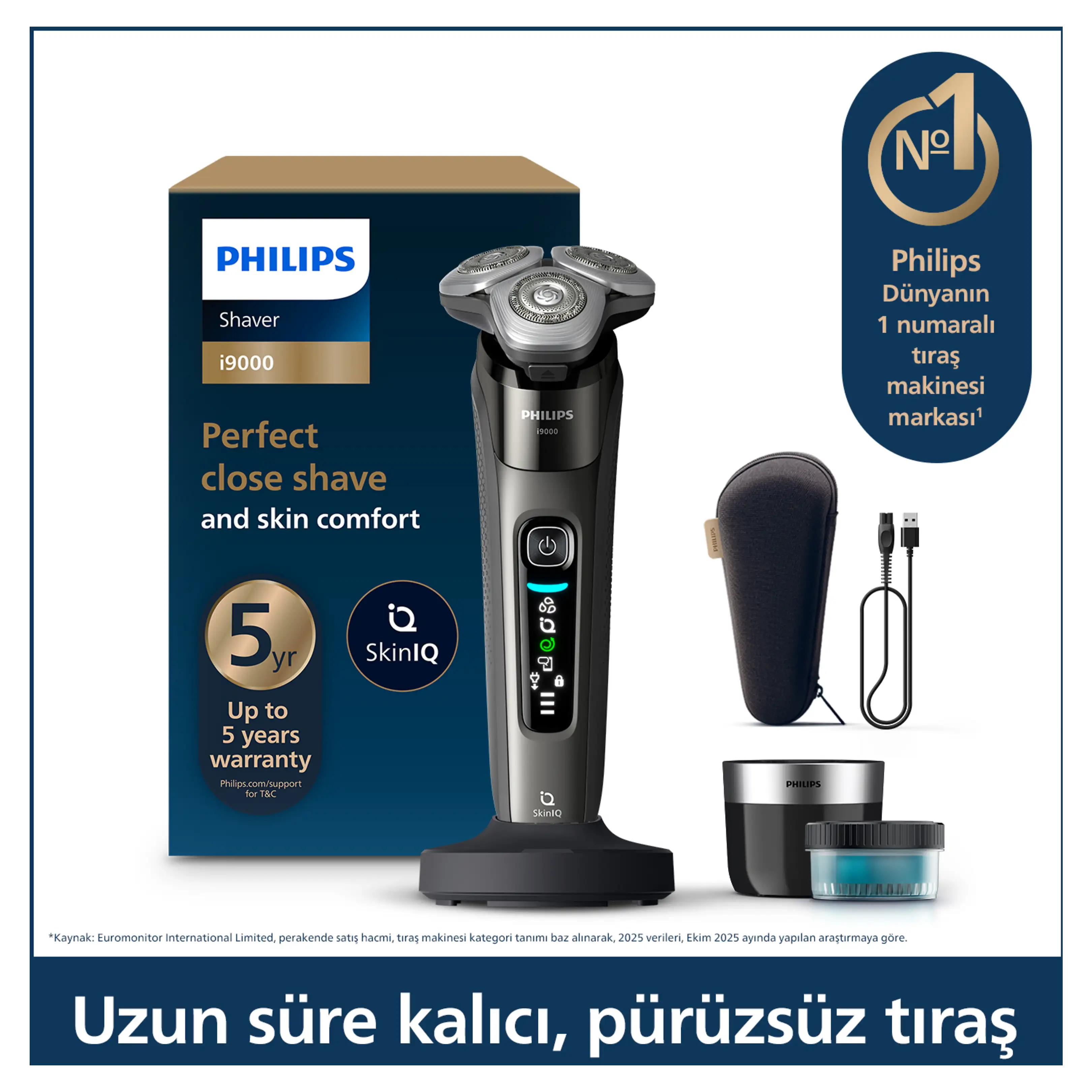 Philips X9002/30 i9000 SkinIQ Islak Kuru Tıraş Makinesi