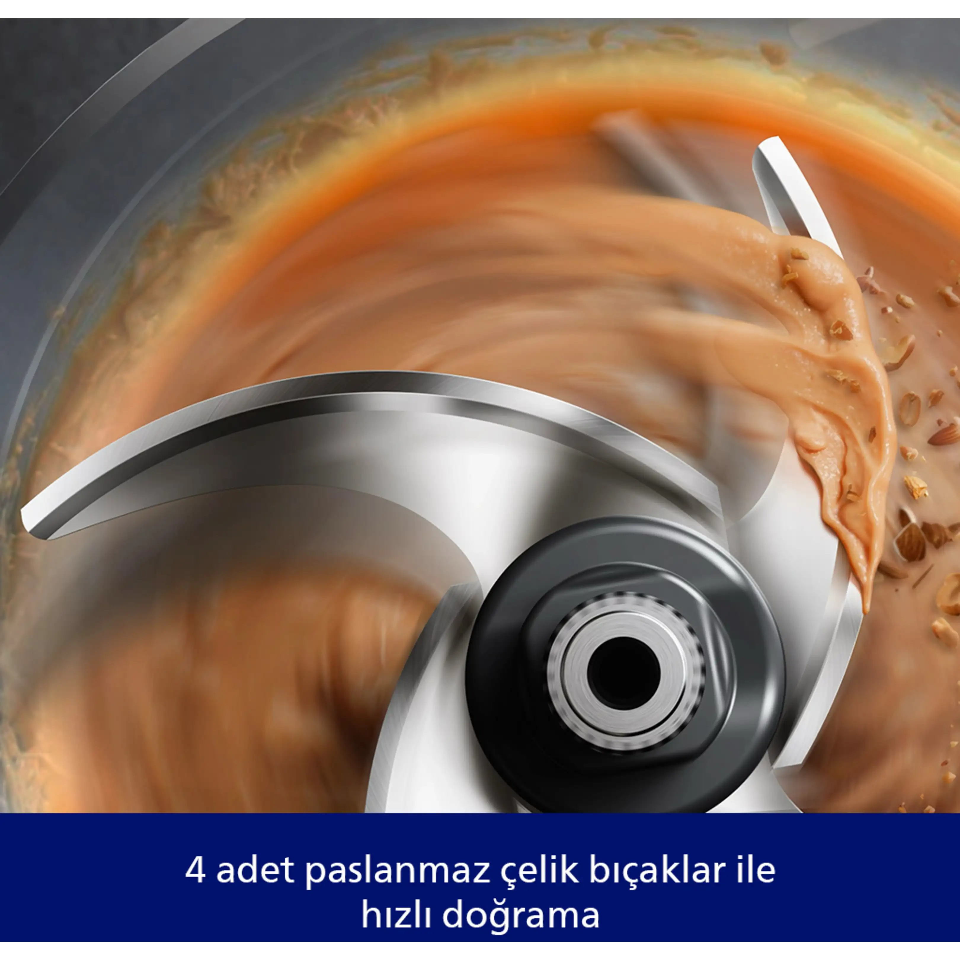 Philips HR1503/00 3000 Serisi Cam Hazneli Doğrayıcı Metalik Gri