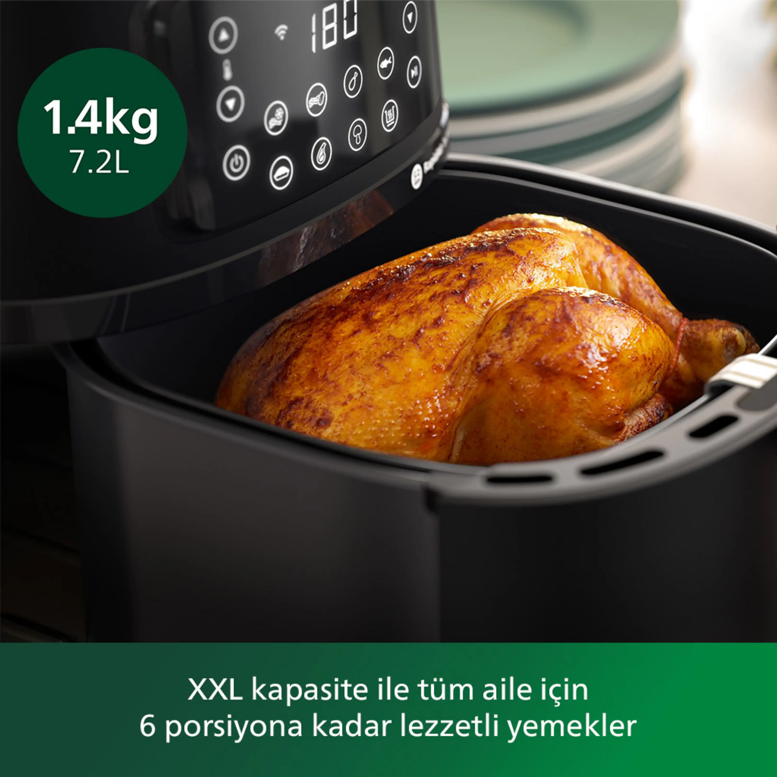 Philips Airfryer 5000 Serisi HD9285/96 XXL Connected 7.2 lt Yağsız Fritöz