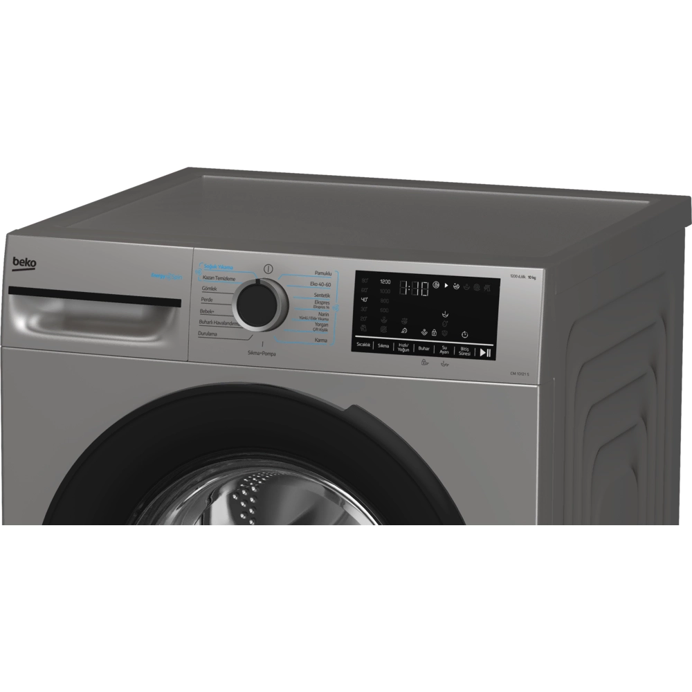 Beko CM 10121 S 10 kg 1200 Devir Gri Çamaşır Makinesi