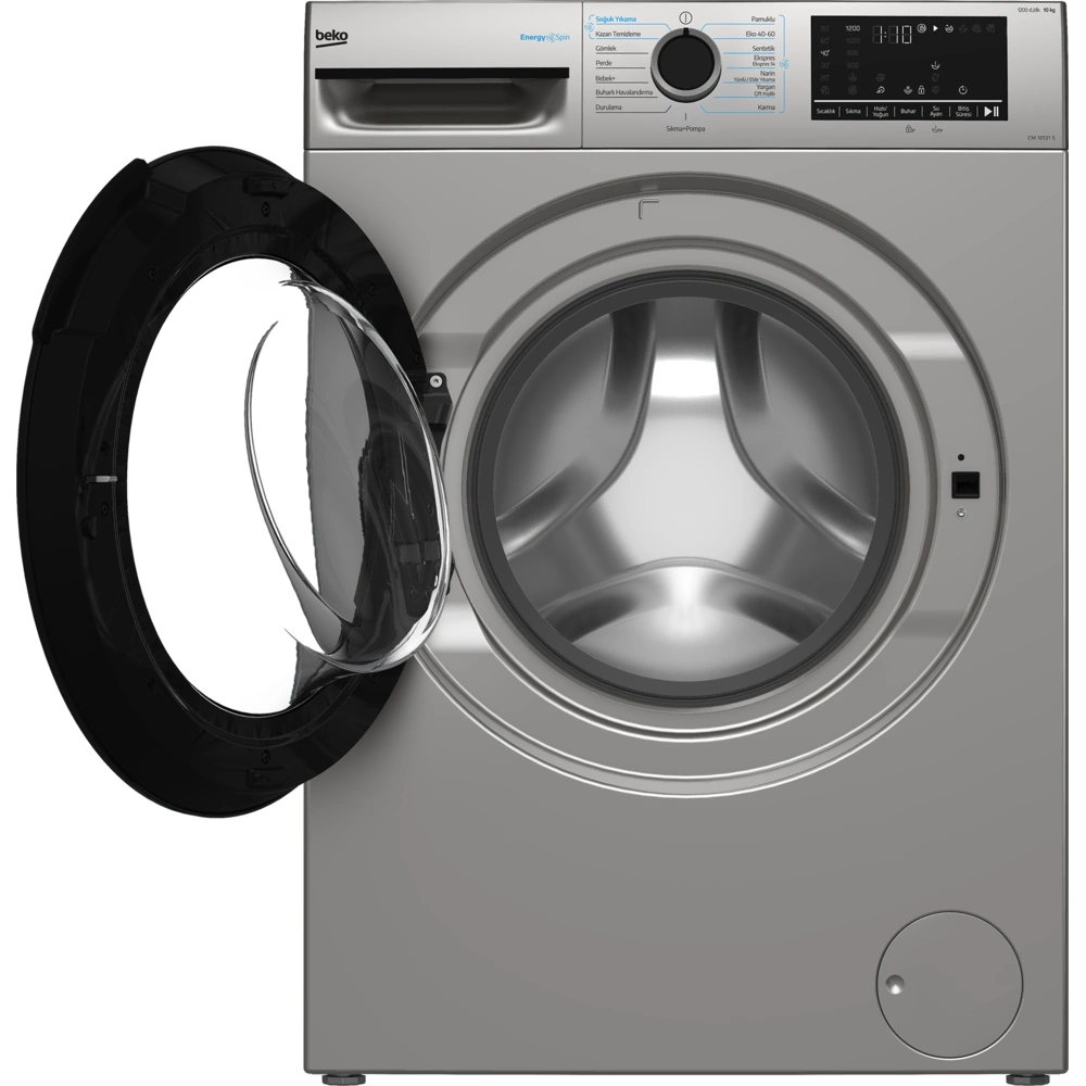 Beko CM 10121 S 10 kg 1200 Devir Gri Çamaşır Makinesi
