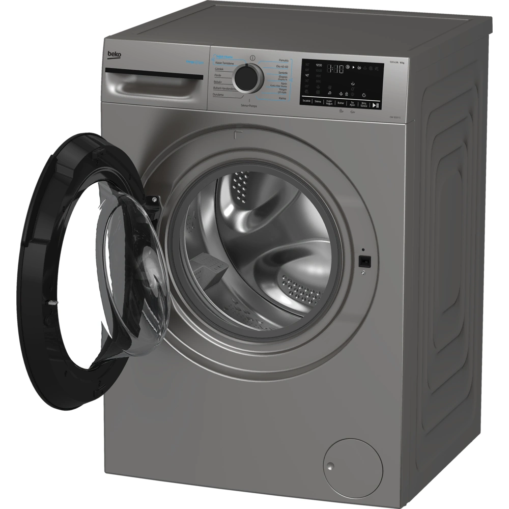 Beko CM 10121 S 10 kg 1200 Devir Gri Çamaşır Makinesi