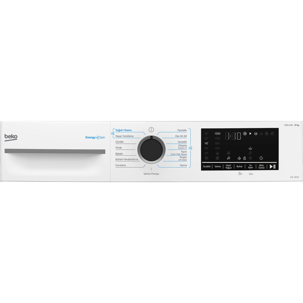 Beko CM 10121 10 Kg 1200 Devir Beyaz Çamaşır Makinesi