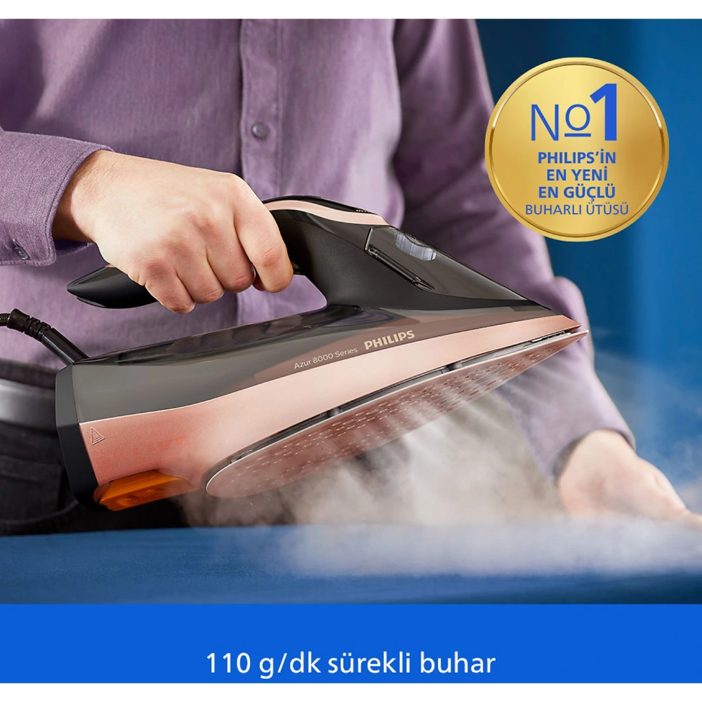 Philips Azur 8000 Serisi DST8070/80 3000 W Buharlı Ütü