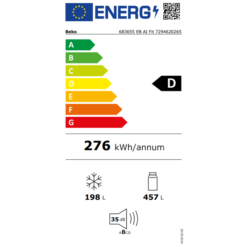 Beko 683655 EB AI Fit No Frost Buzdolabı