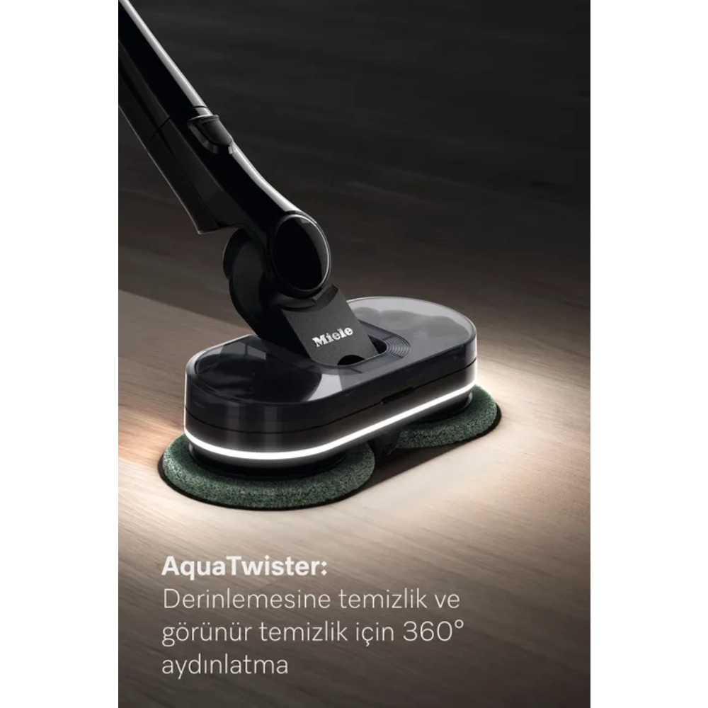 Miele Triflex HX3 Aqua Islak Kuru Şarjlı Dikey Süpürge Siyah