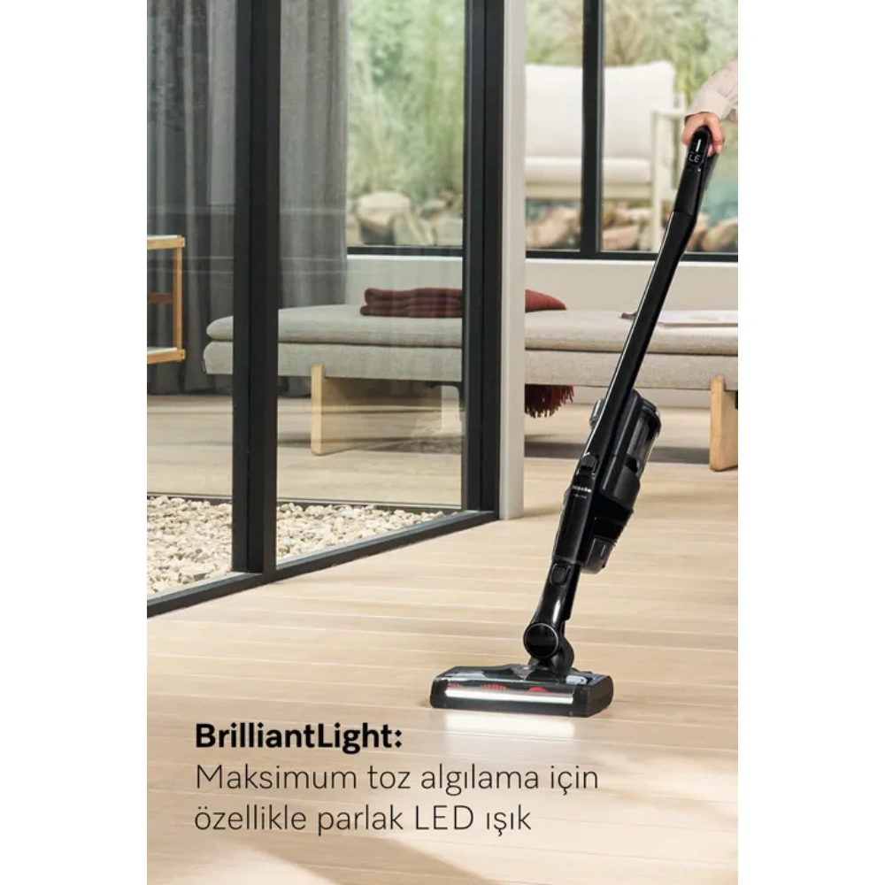 Miele Triflex HX3 Aqua Islak Kuru Şarjlı Dikey Süpürge Siyah