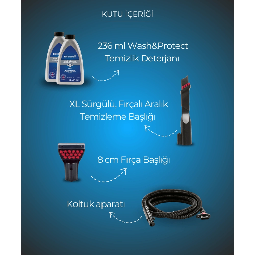 Bissell Proheat 2X Revolution 800 W Halı ve Koltuk Yıkama Makinesi