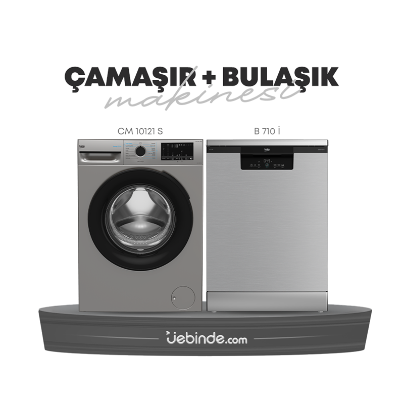 Beko 2 li Çamaşır ve Bulaşık Paketi-40 (CM 10121 S  + B 710 I)