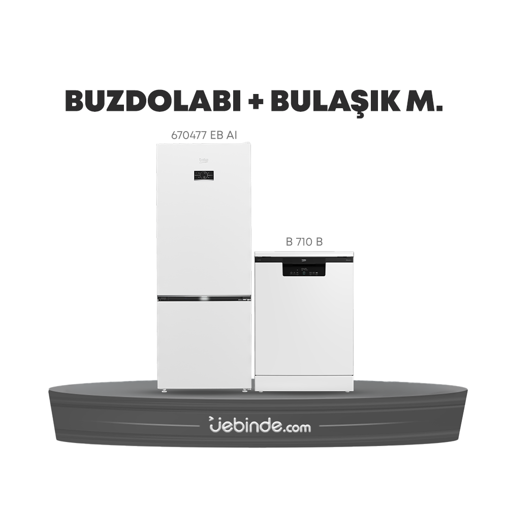 Beko 2 li Buzdolabı ve Bulaşık Paketi-2 (670477 EB AI + B 710 B)