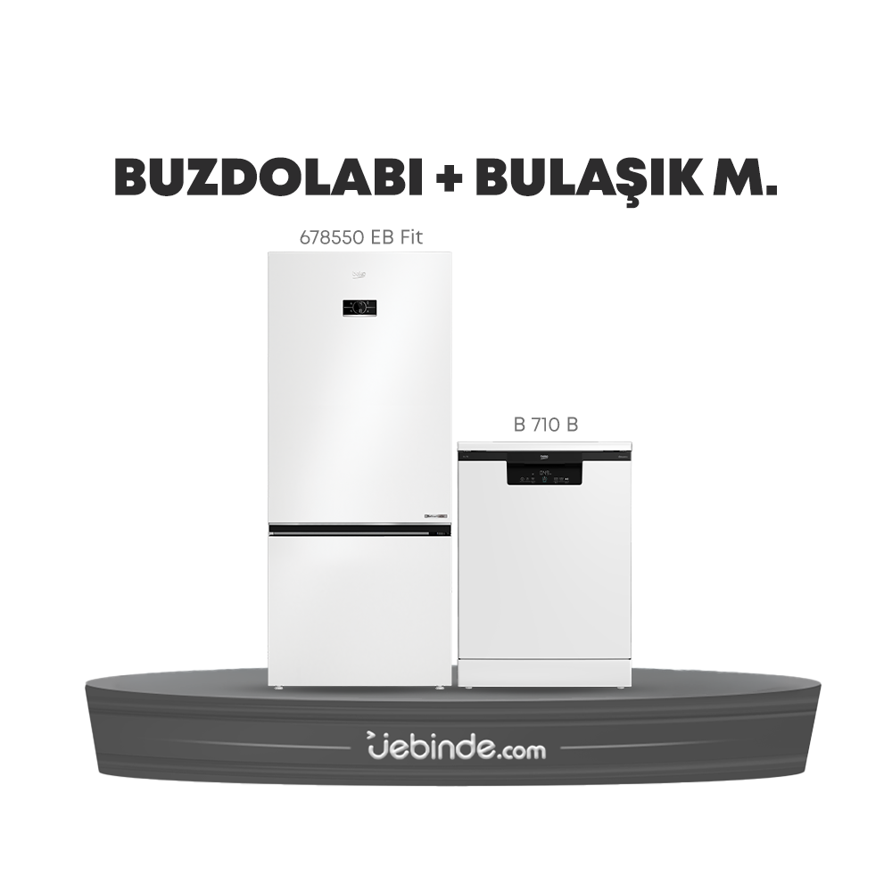 Beko 2 li Buzdolabı ve Bulaşık Paketi-3 (678550 EB FİT + B 710 B)