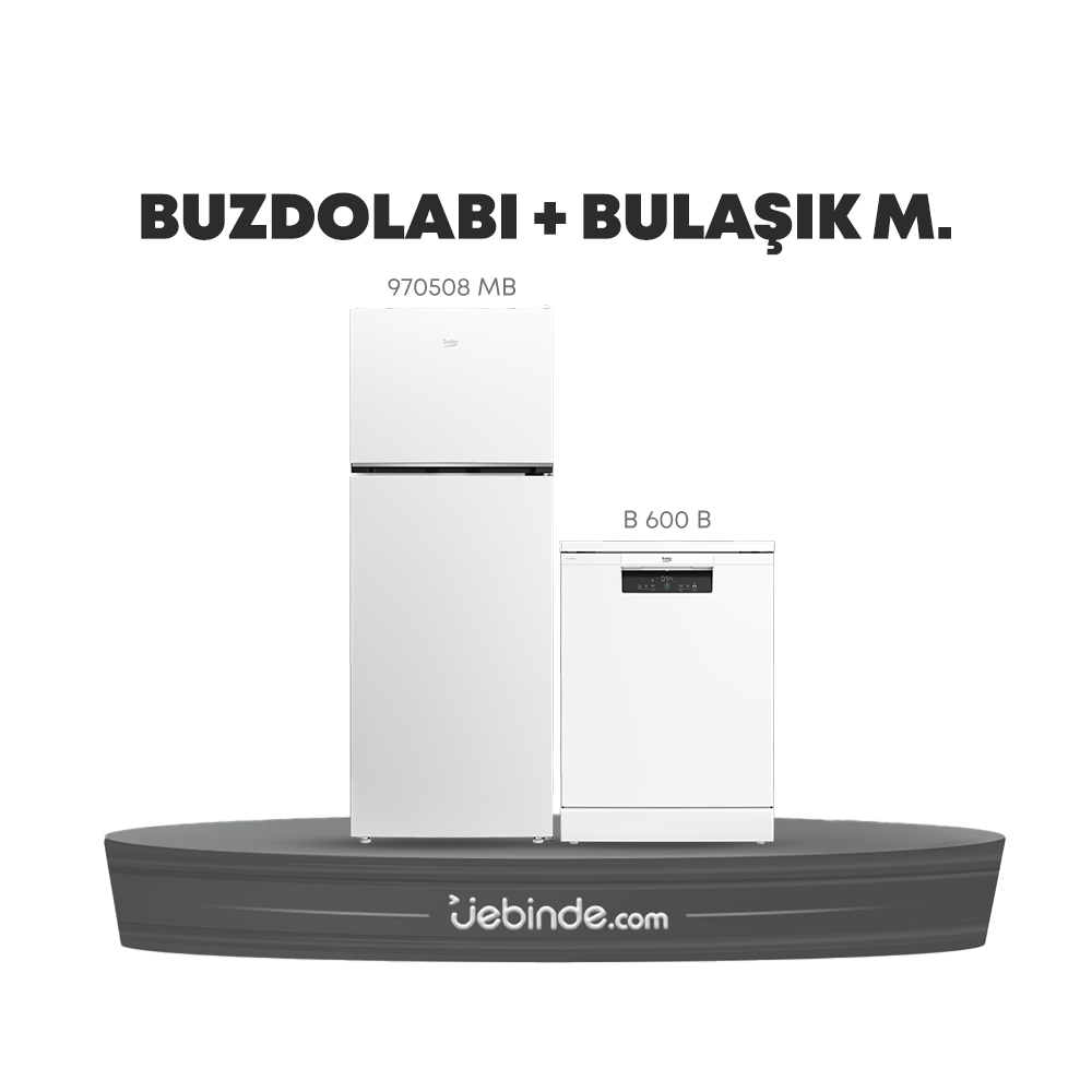 Beko 2 li Buzdolabı ve Bulaşık Paketi-4 (970508 MB + B 600 B)